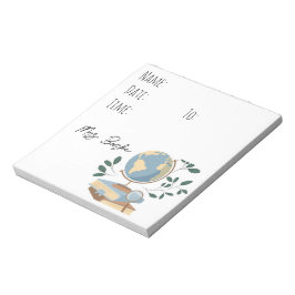 Bloc-note Études sociales/Géographie Professeur Hallpass