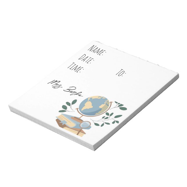 Bloc-note Études sociales/Géographie Professeur Hallpass (Tourné)