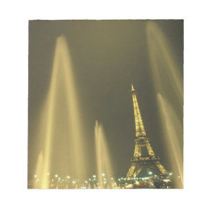 Bloc-note Europe, France, Paris, Tour Eiffel, soirée