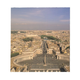 Bloc-note Europe, Italie, Rome, Le Vatican. Vue de St.