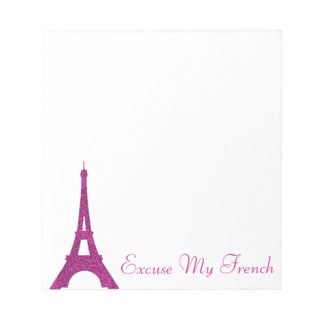 Bloc-note Excusez mon français (Devant)