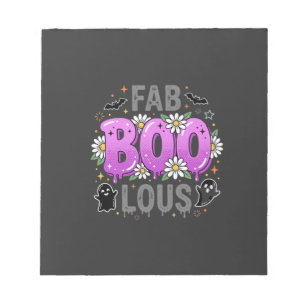 Bloc-note Fab Boo Lous modèle de fantôme d'Halloween_1