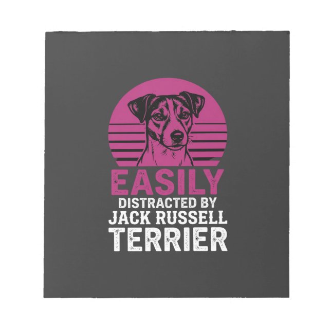 Bloc-note Facilement distrait par Jack Russell Terrier (Devant)