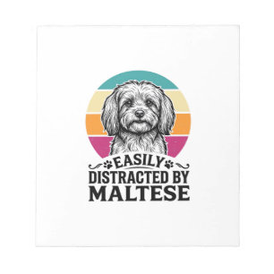 Bloc-note Facilement Distrait Par La Conception De Chien Vin