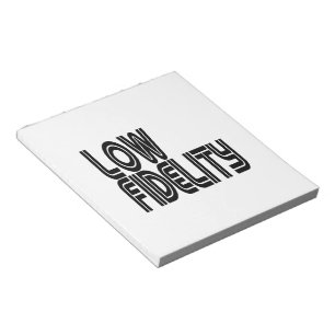 Bloc-note Faible fidélité