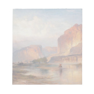 Bloc-note Falaises de Green River - Thomas Moran (1874)