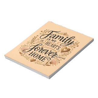 Bloc-note 🏡 Famille est la maison de mon coeur