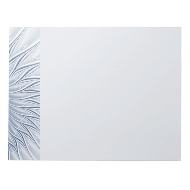 Bloc-note Fantaisie dynamique Abstrait Tons bleus Art fracta (Devant)