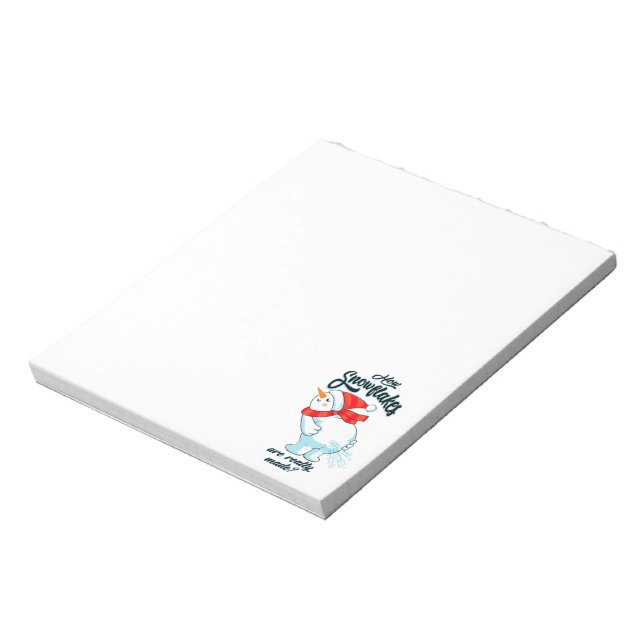 Bloc-note Farer Snowman Comment Les Snowflakes Sont Vraiment (Tourné)