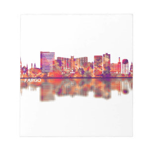 Bloc-note Fargo North Dakota Skyline