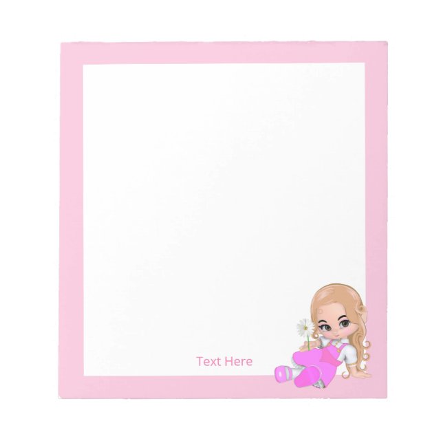 Bloc-note Fées et fleurs mignonnes simples (Devant)