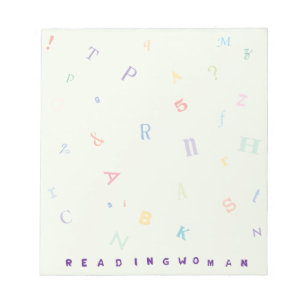 Bloc-note Femme 5.5x6 de lecture