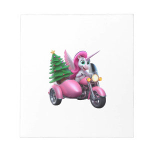 Bloc-note Femme Enfant Licorne Arbre de Noël Moto