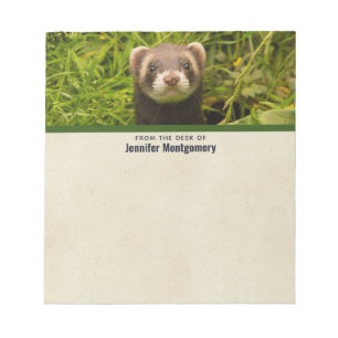 Bloc-note Ferret Brown dans l'herbe
