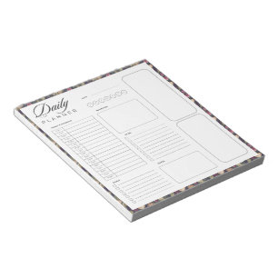 Bloc-note Feuille de planificateur quotidien universel avec 
