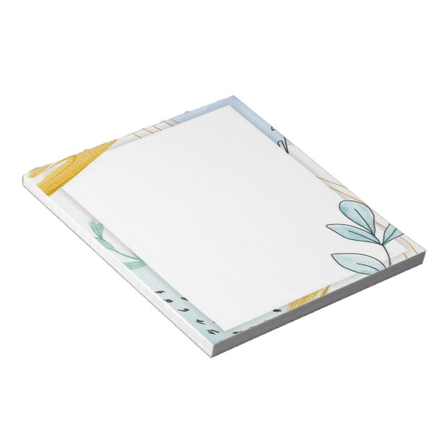 Bloc-note Feuilles abstraites (Incliné)