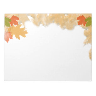 Bloc-note Feuilles automnales d'automne