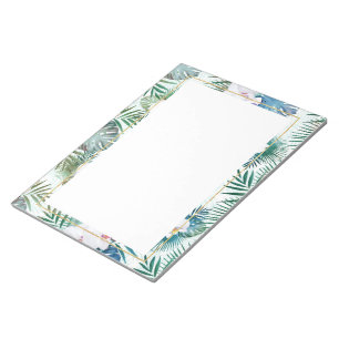 Bloc-note Feuilles tropicaux et fleurs d'orchidées