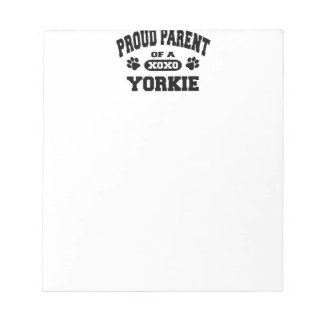 Bloc-note Fier parent d'un Yorkie