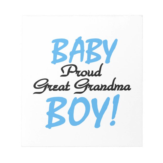 Bloc-note Fière Grand Grand Grand Mamie Bébé Cadeaux Garçon (Devant)