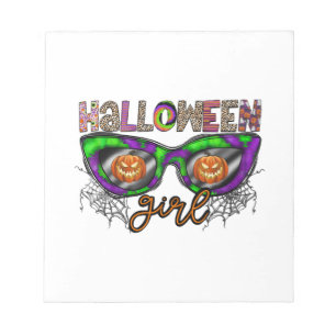 Bloc-note Fille d'Halloween