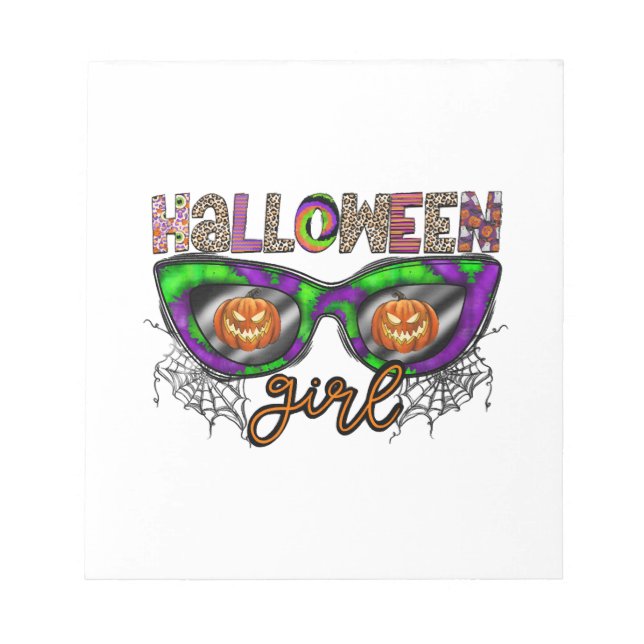 Bloc-note Fille d'Halloween (Devant)