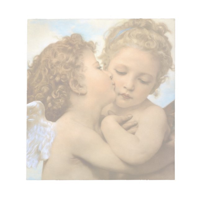 Bloc-note First Kiss (détail d'ange) par Bouguereau (Devant)