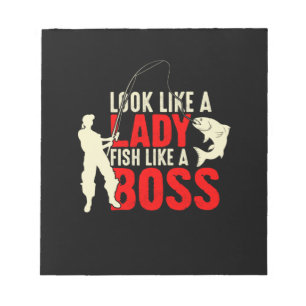 Bloc-note Fisher Cadeau Une Lady Poisson Comme Un Patron
