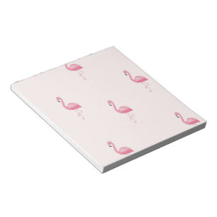 Bloc-note Flamingo à pied rose mou