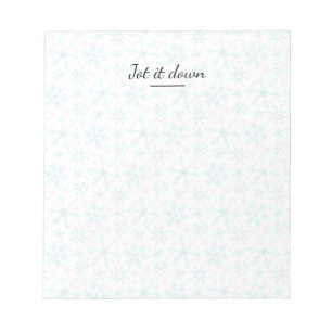 Bloc-note Flamme de neige d'hiver