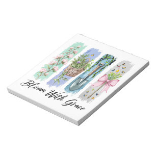 Bloc-note Fleur avec Grace Garden Floral Art