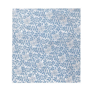 BLOC-NOTE FLEUR BLEUE ÉLÉGANTE