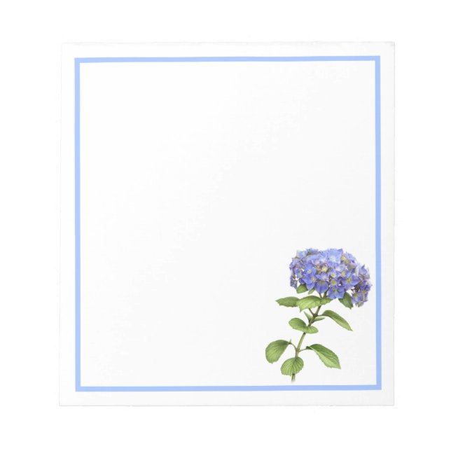 Bloc-note Fleur Blue Hydrangea (Devant)