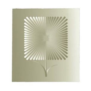Bloc-note Fleur carré d'or