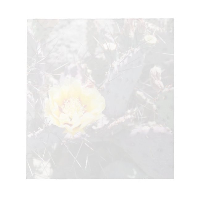 Bloc-note Fleur de cactus jaune (Devant)