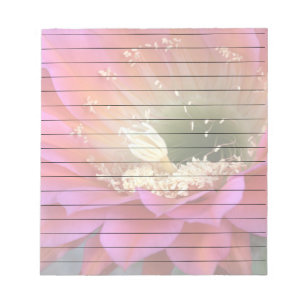 Bloc-note Fleur de cactus rose dans le désert