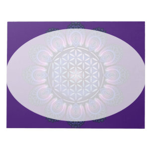 Bloc-note Fleur de vie / Blume des Lebens - Mandala II