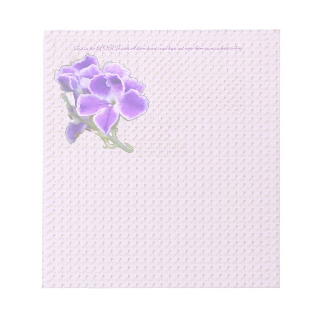 Bloc-note Fleur violette (Devant)