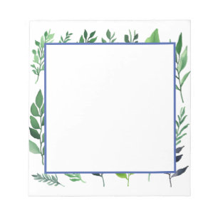 Bloc-note Fleurie de verdure minimaliste moderne simple