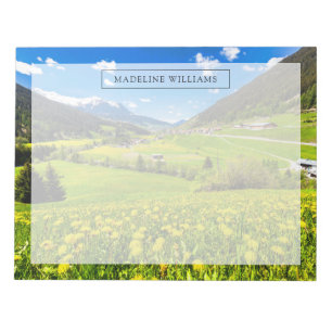 Bloc-note Fleurs   Canton des Grisons de Dandelion, Suisse