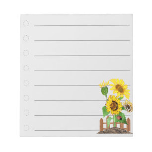 Bloc-note Fleurs de soleil :