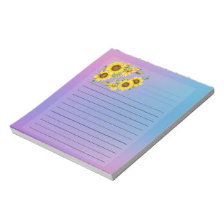 Bloc-note Fleurs de soleil NotePad