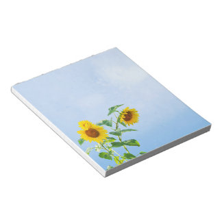 Bloc-note Fleurs de soleil sous le ciel bleu