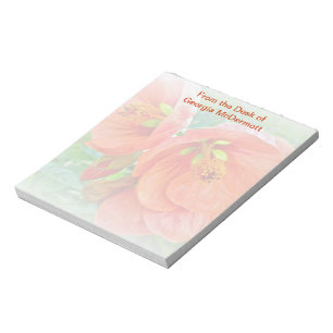 Bloc-note Fleurs d'Hibiscus Orange