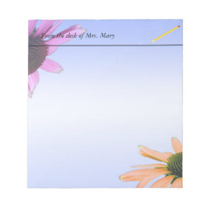 Bloc-note fleurs marguerites