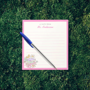 Bloc-note Fleurs Rétro Groovy Livres Remerciement Enseignant