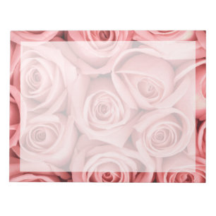 Bloc-note Fleurs Roses roses