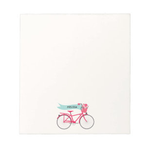 Bloc-note Floral Pink Bike Monogram