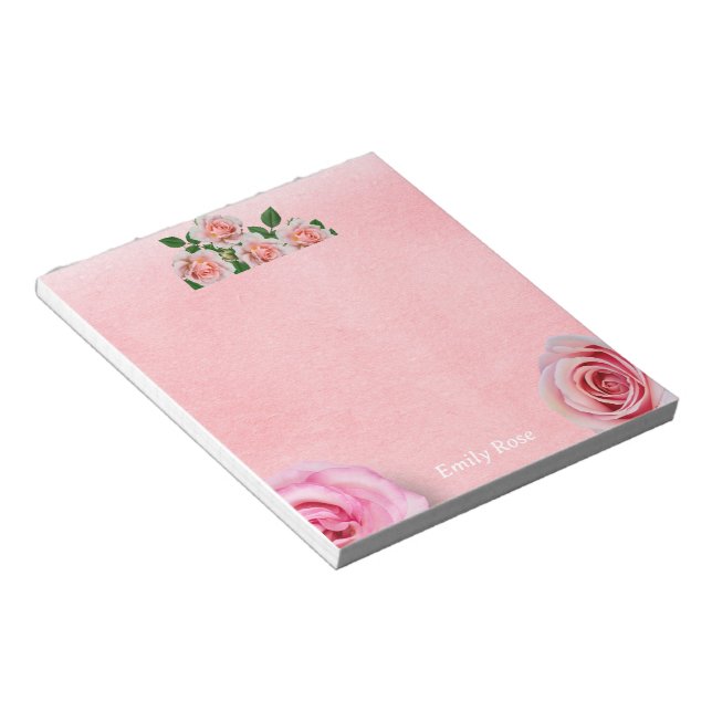Bloc-note Floral Pretty Rose Heureuse Sainte-Valentin (Incliné)