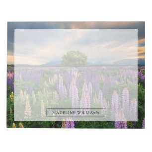 Bloc-note Flowers (homonymie) Lupine Field à New Zealand